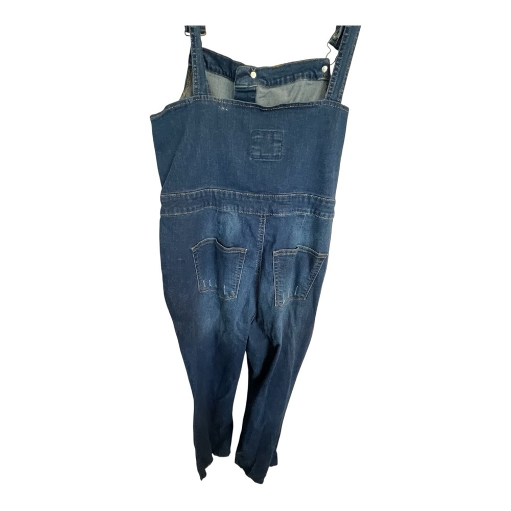 Wax Jean Blue Denim Overalls Classic Style - Picture 2 of 7